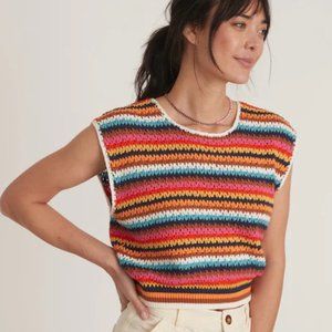 Marine Layer Crop, Rainbow Vest